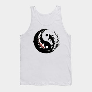 yin yang koi fish Tank Top